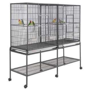   BREEDER FLIGHT PARROT CAGE 32x21x62 bird cages toy finch canary budgie