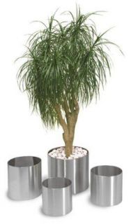 Stainless Steel Planter with Plastic Insert from Blomus