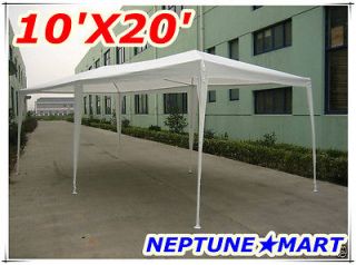 NEPTUNE』Elegant Gazebo 10 x 20 Garden Canopy/Party Tent WHITE 