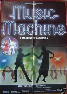 MUSIC MACHINE DISCO film POSTER Spain 79 PATTI BOULAYE