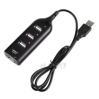   Mini USB 2.0 4 Port Hub Splitter Cable Adapter for Laptop PC Notebook