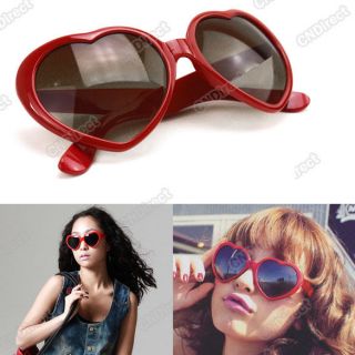 Retro Love Cute Heart Shape Unisex Sunglasses Party Glasses Fashion 
