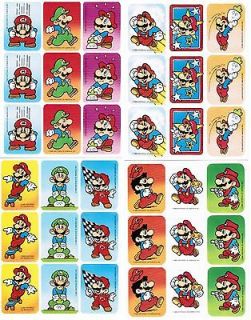 sheets VINTAGE Nintendo Super Mario Bros. Stickers 1989