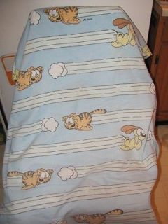 Full sized Garfield Odie Flat Sheet Excellent