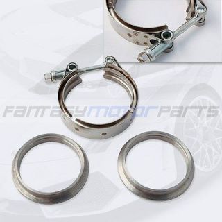 UNIVERSAL 3.0 STAINLESS STEEL V BAND CLAMP + FLANGE TURBO EXHAUST 