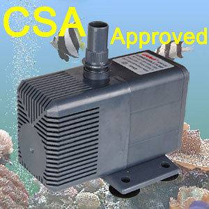 660 GPH Submersible Aquarium Pond Water Pump CSA Powerhead Freshwater 