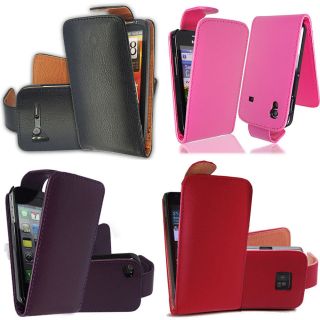   Color Synthetic PU Leather Magnetic Flip Case Cover for Mobile Phones