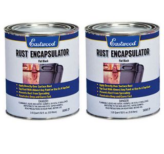 Eastwood Rust Encapsulator Paint Flat Black 2 Quarts