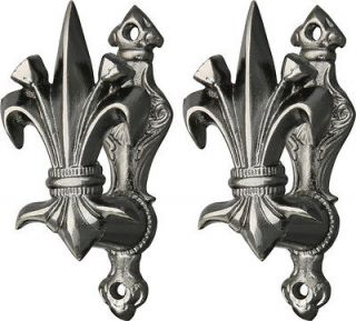 Set of Two Fleur De Lis Sword, Knife, Gun or Drapery Wall Hangers