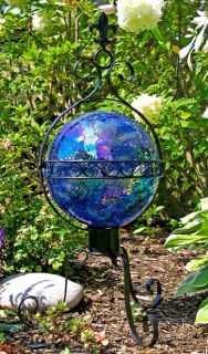 New Gazing Ball Stand for 10 Globes Only Fleur de Lis