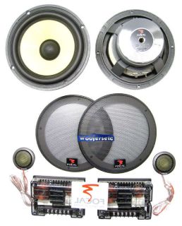 165KR FOCAL 6.5 2 WAY COMPOMENT SPEAKERS TNK TWEETERS WITH CROSSOVERS 