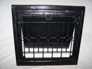   Antique 1869 W.G. Creamer Cast Iron Arched Heating Floor Vent Grate