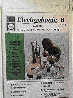 GREAT POPULAR VOCALISTS 8 TRACK 1970s (Electrophonic 6769) Martino~Lee 