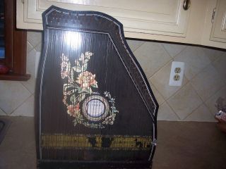 vtg harpsichord gittar zither made in Germany used good condition 