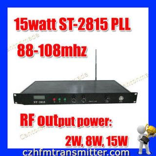 NEW15watt ST 2815 PLL Stereo FM broadcast Radio Transmitter Exciter 
