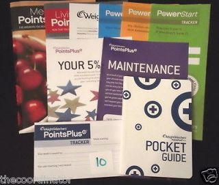 Weight Watchers 2012 Points Plus Member Starter Kit, Books, Trackers 