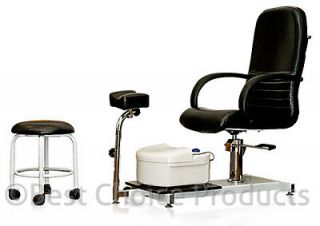   Station Chair Foot Spa Unit With Stool Beauty Salon Equipment New