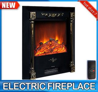 New 24.4 Freestanding Electric Fireplace LED Fire Lamp Heater Remote 
