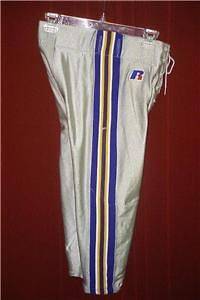 Russell Athletic SILVER w/BLUE & GOLD football pants