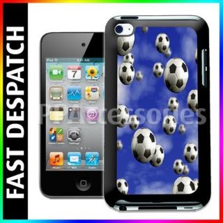 Its Raining Footballs Soccer Balls Case Back Cover For iPod Touch 4th 