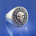 Marine USMC 8541 Scout Sniper Ring Sterling Silver  39