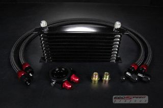   10 row alumimum performance oil cooler kit (turbo) mustang svt cobra