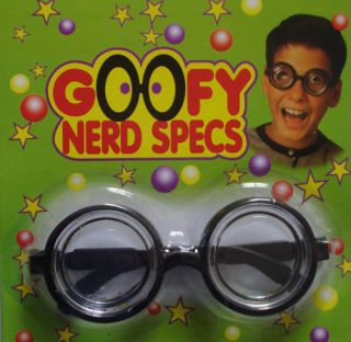 Eye Glasses NERD thick Funny GOOFY Costume BOOK WORM