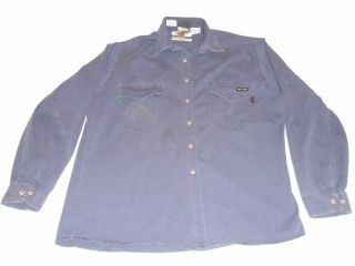FRC (Flame Resistant Clothing) Used Dark Blue Shirts (Sizes Small 5XL)