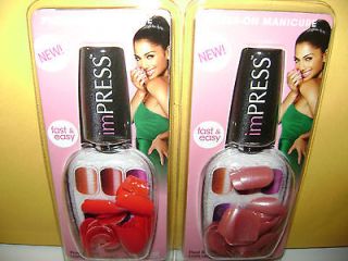BROADWAY BY KISS imPRESS MIXED COLORS PRESS ON NAILS LOT OF 20 