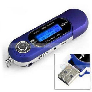   USB2.0  WMA Music Player FM Radio Voice Recorder +Earphone Blue