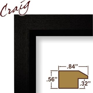 Black Real Poplar Wood Picture Frames Poster Frames