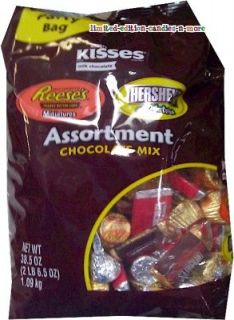 Assortment Bag ~ KISSES ~ REESES ~ HERSHEYS ~ Mix 38oz