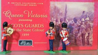  QUEEN VICTORIA SCOTS GUARDS BAND DRUM CLARINET FRENCH HORN 1899mq