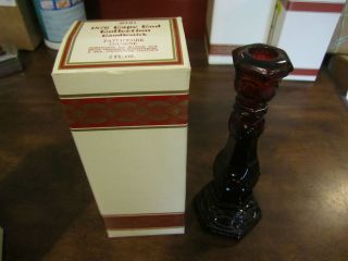 Avon 1876 Cape Cod Collection Ruby Red Candlestick Holder MIB