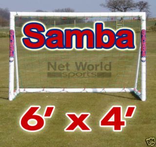 6x4 Samba Football Goal Post Set. Garden Football Goals