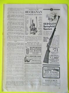 Original 1939 Sedgley Springfiel Sporters Buchanan Reloaders Redfield 