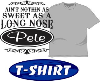 Long Nose Pete T Shirt 4 Peterbilt 379 Semi Truck Owners Trucking OTR