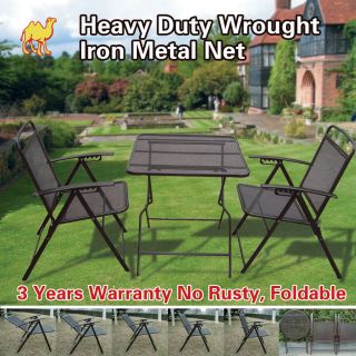   Bistro set Patio Set Table Chairs Outdoor Furniture Wrought Iron CAFE