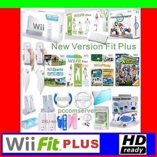 WII CONSOLE FIT PLUS GAMES MARIO KART 2 PLAYERS BUNDLE