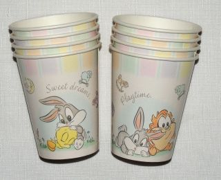 LOONEY TUNES BABY CLASSIC COLLECTION 8 PAPER CUPS PARTY SUPPLIES