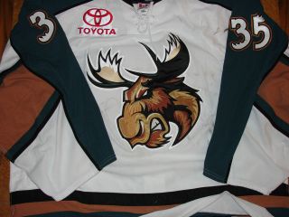   Vancouver Canucks Manitoba Moose Game Worn Used Hockey Jersey