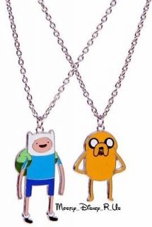   Time With Finn And Jake Charm Pendant Necklaces 2 Pack Best Friends