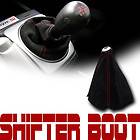   BLK SUEDE LEATHER SHIFTER SHIFT BOOT GEAR COVER INFINITI NISSAN NEW