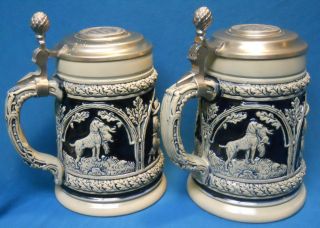   Thewalt 1985 & 1986 Beer Steins Made In West Germany Great Condition