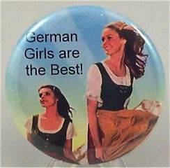 OKTOBERFEST Lapel Button GERMAN GIRLS ARE THE BEST Pin ~ NEW
