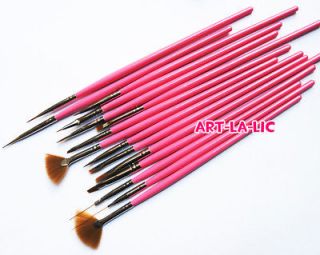   Cosmetic Nail Art Tools Polish Pen Brush Set UV Gel DIY Decorations