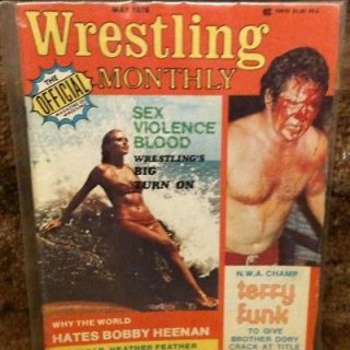 Wrestling Monthly Magazine May 1976 Terry Funk Womens
