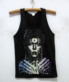 New David Bowie singlet tank top shirt vintage rock band tour 35 M