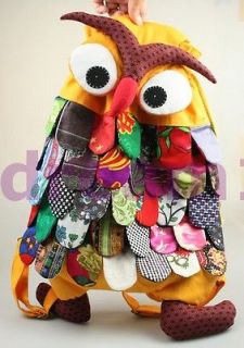 New cute owl kids shoulder bag backpack schoolbag #2606