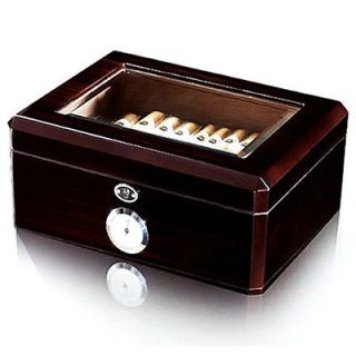 Heritage Series Cigar Humidor Case ebony macassar veneer
